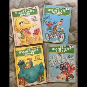 1978 vintage Sesame Street books vol.1-4